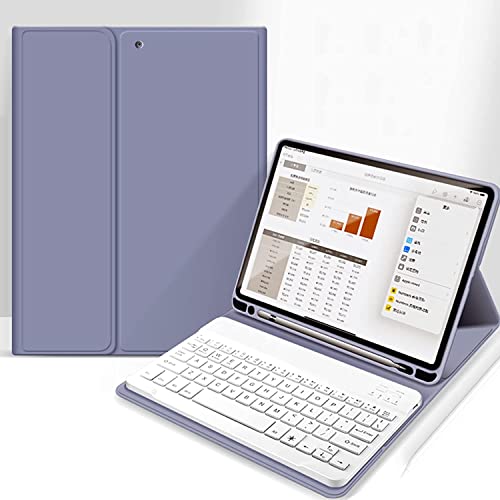 Bueuwe Tastatur Hülle für iPad Pro 11 Zoll 3. Generation 2021 / iPad Pro 11 Zoll 2020 & 2018 / iPad Air 5./4. Gen, Abnehmbare Drahtlose Bluetooth-Tastatur,Lila,English Keyboard Bueuwe Tastatur Hülle für iPad Pro 11 Zoll 3. Generation 2021 / iPad Pro 11 Zoll 2020 & 2018 / iPad Air 5./4. Gen, Abnehmbare Drahtlose Bluetooth-Tastatur,Lila,English Keyboard von Bueuwe