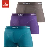 Buffalo Boxer "Boxershorts für Herren", (Packung, 3 St.), mit Overlock-Nähten vorn von Buffalo