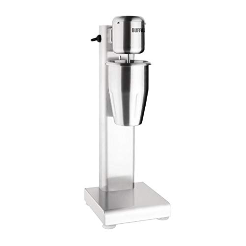 Buffalo CT938 einzelner Milchshake Spindelmixer, 52cm x 18cm x 18cm, Silber von Buffalo