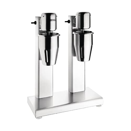 Buffalo Doppelkopf-Milchshake-Mixer, für Restaurants, kommerzieller Standmixer, professionelles Küchengerät, 160 W Buffalo Doppelkopf-Milchshake-Mixer, für Restaurants, kommerzieller Standmixer, professionelles Küchengerät, 160 W von Buffalo