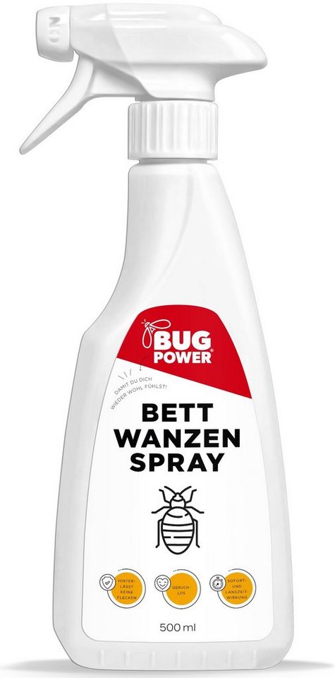 BugPower Insektenspray Bettwanzen Spray, 500 ml, 1-St., effektiv gegen Bettwanzen und deren Larven von BugPower