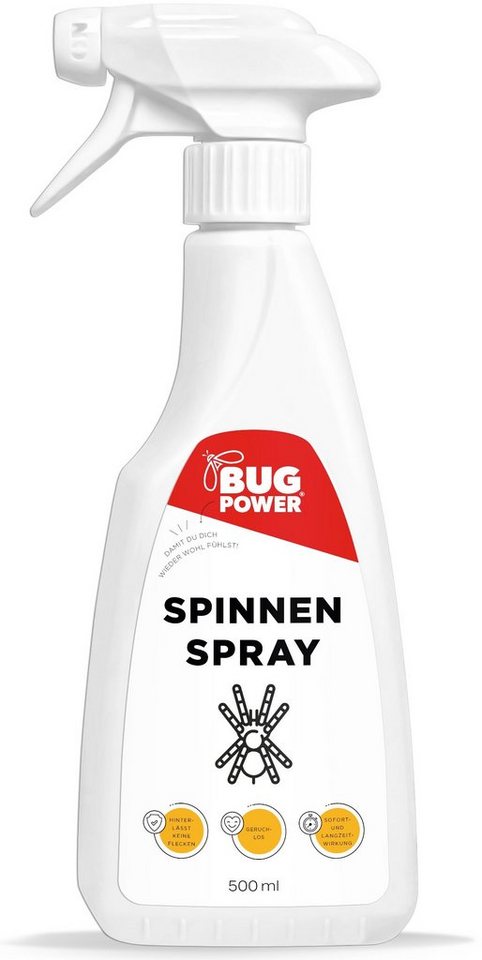 BugPower Insektenspray Spinnen Spray, 500 ml, 1-St., effektiv gegen Spinnen von BugPower