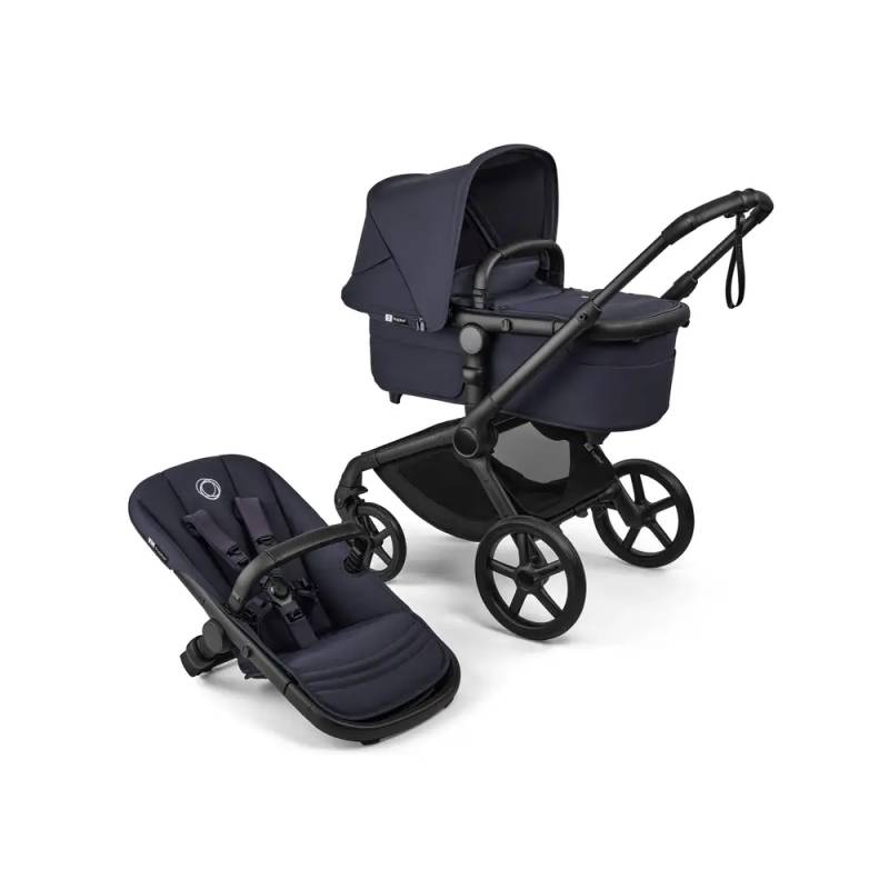 B-Ware Bugaboo Fox5 Renew Complete Black/Indigo Komplettset Kinderwagen Set von Bugaboo