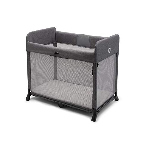 Bugaboo Stardust: Kompaktes Reisebett mit Matratze, in 1 Sekunde aufklappbar, mit Transporttasche, 0-4 Jahre, Grau meliert von Bugaboo