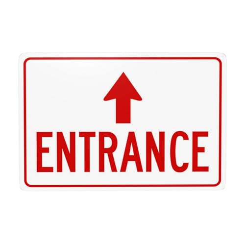 Metallschilder mit Pfeilauf-Motiv "Entrance Up Arrow", Warnschild, Warnschild, Wanddekoration, 30,5 x 20,3 cm Metallschilder mit Pfeilauf-Motiv "Entrance Up Arrow", Warnschild, Warnschild, Wanddekoration, 30,5 x 20,3 cm von Bugana