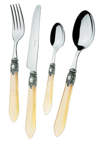 Bugatti Oxford Essbesteck, 24-teiliges Set Farbe: Elfenbein/Perlmutt. Bugatti Oxford Essbesteck, 24-teiliges Set Farbe: Elfenbein/Perlmutt. von BUGATTI
