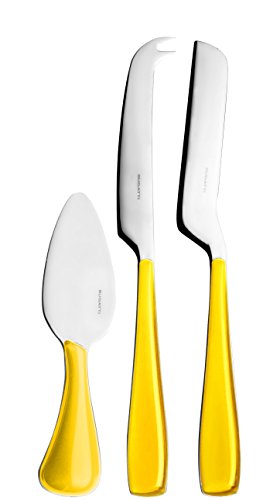 Bugatti ez6u-057 F36/3 Essenza Besteckgarnitur, 3-teilig Käsemesser San/Stahl gelb 16 x 26 x 3 cm Bugatti ez6u-057 F36/3 Essenza Besteckgarnitur, 3-teilig Käsemesser San/Stahl gelb 16 x 26 x 3 cm von BUGATTI