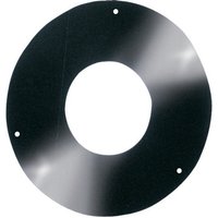 Schwarz emaillierte Wandabdeckrosette d.80 Schwarz emaillierte Wandabdeckrosette d.80 von Bugatti