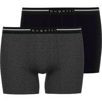 bugatti Lange Unterhose, (2er Pack), Mit elastischem Logobund von Bugatti