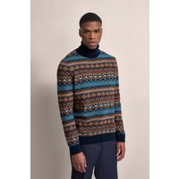 bugatti Rollkragenpullover, mit Multicolor-Muster von Bugatti