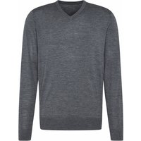 bugatti Rundhalspullover aus feiner Merinowolle von Bugatti