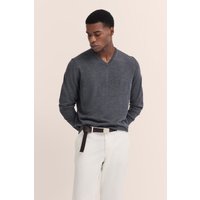 bugatti Rundhalspullover aus feiner Merinowolle von Bugatti