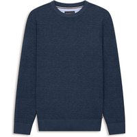 bugatti Rundhalspullover "Regular Fit" Regular Fit Baumwolle Rundhals von Bugatti