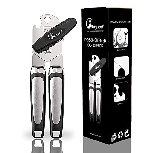 Bugucat Dosenöffner 3 In 1,Manuell Deckelöffner Can Opener Sicherheits Büchsenöffner Kapselheber, Edelstahl Edelstahlöffner,Flaschenöffne Bugucat Dosenöffner 3 In 1,Manuell Deckelöffner Can Opener Sicherheits Büchsenöffner Kapselheber, Edelstahl Edelstahlöffner,Flaschenöffne von Bugucat