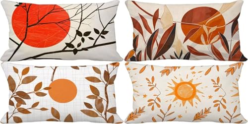 Outdoor Kissenbezug 40x80 Gebranntes Orange Outdoor Kissen Weich Sofakissen Nordeuropa Musterdesign Kissenbezüge 4er Set, Schlafzimmer Deko Wohnzimmer, Sommer Garten Terrasse Zierkissenbezüge 34w-S Outdoor Kissenbezug 40x80 Gebranntes Orange Outdoor Kissen Weich Sofakissen Nordeuropa Musterdesign Kissenbezüge 4er Set, Schlafzimmer Deko Wohnzimmer, Sommer Garten Terrasse Zierkissenbezüge 34w-S von Bugufen