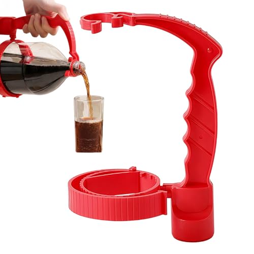 Flaschengriff, Ölflaschengriff, Saucenbehälter-Griff, rutschfestes, ergonomisches Design, tragbar, einfach zu halten, schwarz, für Öl, Soße, Küche, Heimgebrauch von Buhygn
