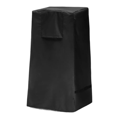 Gartenbrunnenabdeckung, Oxford-Tuchstatuen-Schutzhülle, wasserdichte Gartenbrunnenschutz, einfach aufzubauen, Mehrzweck, 46,5 x 46,5 x 84 cm, Schwarz für Brunnenabdeckung von Buhygn