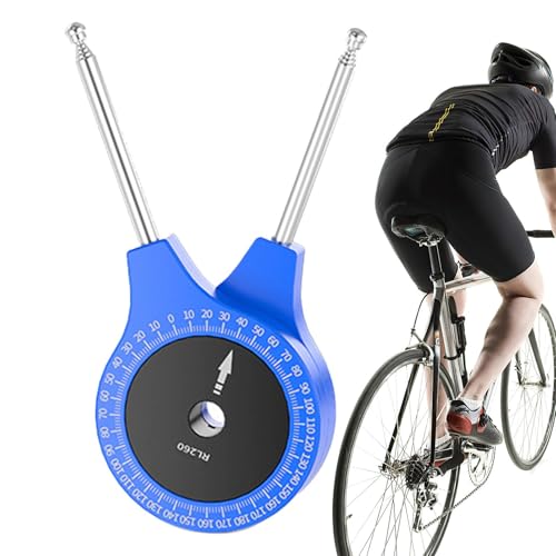Kniebiegewerkzeug Radfahren Teleskop Finder Fahrräder Winkellehre Präzise Knie Ellenbogen Winkelmessung Einstellbares Design Schwarz für Radfahrer und Sportler von Buhygn
