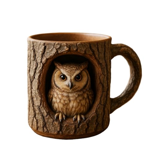 Raccoon Tree Hollow Becher Mit Komfortables Griff, 8x11x9 Cm, Personalisierter Waschbärakent -Tasse, Keramikkaffeetasse, Tragbares Keramikmaterial, Für Morgenroutine, Büros, Entspannung Zu Hause Raccoon Tree Hollow Becher Mit Komfortables Griff, 8x11x9 Cm, Personalisierter Waschbärakent -Tasse, Keramikkaffeetasse, Tragbares Keramikmaterial, Für Morgenroutine, Büros, Entspannung Zu Hause von Buhygn