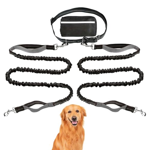 Reflective Dog Tie Out Cable, Heavy Duty Recall Training Leads, Long Strong Doggy Lead with Storage Bag, for Medium Large Dogs Running and Outdoor Use, 0.98x46.46x66.14 inches von Buhyujkm
