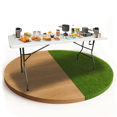 Build Rapido 1,8 m HDPE Klapptisch - Robuster, tragbarer Klapptisch aus Kunststoff mit Griff für Camping, BBQ & Events Build Rapido 1,8 m HDPE Klapptisch - Robuster, tragbarer Klapptisch aus Kunststoff mit Griff für Camping, BBQ & Events von Build Rapido