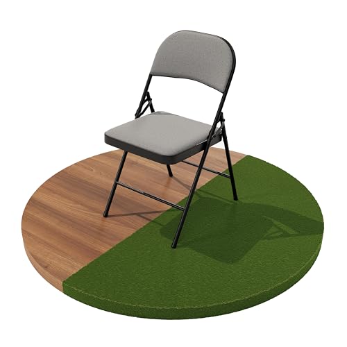 Build Rapido Klappstuhl - Gepolsterter Metallstuhl mit gepolstertem Sitz, klappbarer Stahlrahmen - Indoor Outdoor Gästesitz (Grau) von Build Rapido