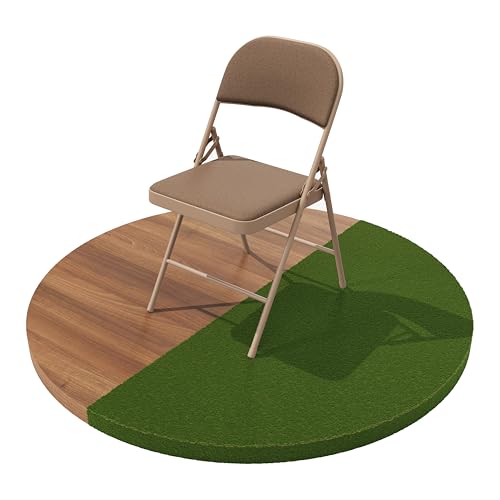 Build Rapido Klappstuhl - Gepolsterter Metallstuhl mit gepolsterter Sitzfläche, klappbarer Stahlrahmen - Indoor Outdoor Gästesitz (Braun) von Build Rapido