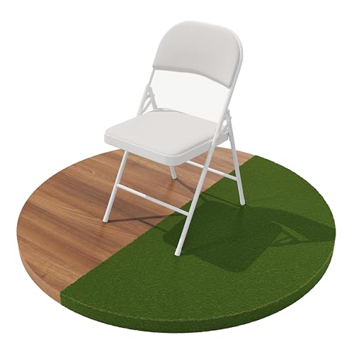 Build Rapido Klappstuhl - Gepolsterter Metallstuhl mit gepolsterter Sitzfläche, klappbarer Stahlrahmen - Indoor Outdoor Gästesitz (Weiß) von Build Rapido