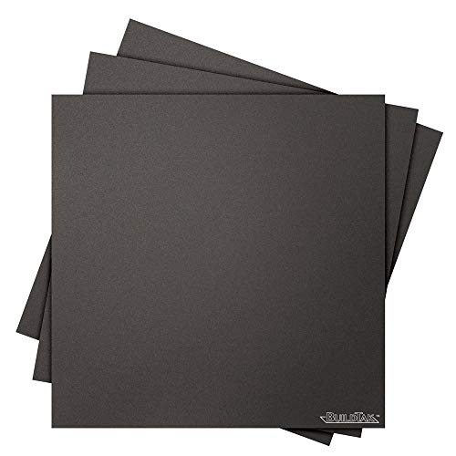 BuildTak BT16x16-3PK Druckoberfläche für 3D-Modelldruck, quadratisch, 41 x 41 cm, Schwarz, 3 Stück von BuildTak