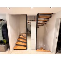 100% Customizable Wooden Step, Custom Solid Oak Stair Tread With Natural Edge Or Straight Edge, Oiled Staircase Step von WoodYouAdore
