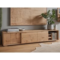 Eichen Lowboard/Sideboard Konsolentisch Aus Nussbaum Tv-Möbel Wohnzimmer Schrank Echtholz von WoodYouAdore