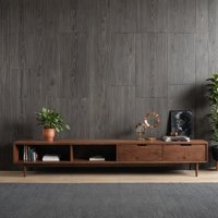 Nussbaum Lowboard/Sideboard Konsolentisch Aus Eiche Tv-Möbel Wohnzimmer Schrank Echtholz von WoodYouAdore
