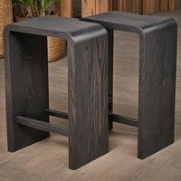 Holz Hocker/Barhocker Beistelltisch Pflanzenhocker Handgefertigter Rund Sitzhocker Made To Order Geschenkidee von WoodYouAdore