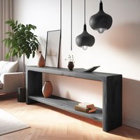 Lowboard/Sideboard Konsolentisch Massivholz Tisch Beistelltisch Schrank Echtholztisch von WoodYouAdore