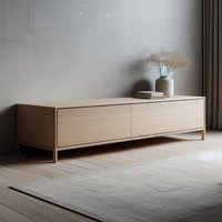 Lowboard/Sideboard Konsolentisch Massivholz Tisch Beistelltisch Schrank Echtholztisch von WoodYouAdore