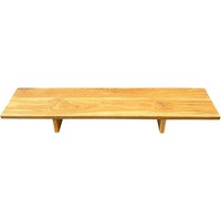 Monitor Stand Riser, Custom Inch Wood Rustic Tabletop Wooden Riser Shelf For Laptop & Computer Screen Stand, Home Office von WoodYouAdore