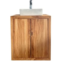Single Sink Floating Vanity, Under Storage Cabinet Organizer, Wall Mount Vanity Unit | Without Sink, Modern & Rustic von WoodYouAdore