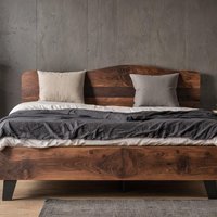 Solid Oak Bed Frame & Headboard, 100% Natural Live Edge, Avail Sizes For Twin(Single/Twin Xl/Full(Double/Queen/King/California King Solid Oak Bed Frame & Headboard, 100% Natural Live Edge, Avail Sizes For Twin(Single/Twin Xl/Full(Double/Queen/King/California King von BuildYourClock
