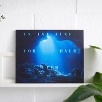 Wordclock Jupiter Blue Ocean - Wortuhr Moderne Led Wanduhr Word-Clock von BuildYours