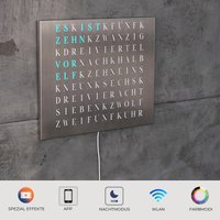Wordclock Jupiter Gelaserter Edelstahl - Moderne Led Wanduhr Designer Wortuhr Wordclock Jupiter Gelaserter Edelstahl - Moderne Led Wanduhr Designer Wortuhr von BuildYours