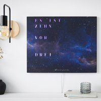 Wordclock Jupiter Space - Wortuhr in Deutsch Moderne Led Wanduhr Mit Weltraummotiv von BuildYours