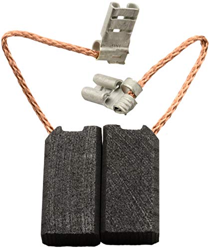 Kohlebürsten für BAIER BSS404 Staubsauger - 6,3x10x20mm - 2.4x3.9x7.9'' von Buildalot