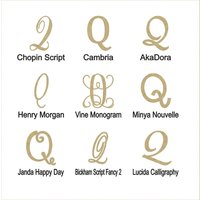 Cake Topper Buchstabe Q Aus Holz, Unbehandelt - Personalisierbar von Buildeez