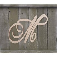 Unfertige Schreibschrift Holzbuchstaben Diy Handwerk, Hochzeitsdeko | 1-42 Inch von Buildeez