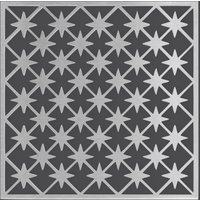 Metall Criss Cross Star Laubsägearbeit Panel - Mandala Wandkunst Für Wohnkultur, Wandpaneele, Overlays, Gitter, Sichtschutz & Yard Decor von Buildeez