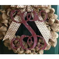 Weinstock Monogramm Holzbuchstabe, Schreibschrift | Unvollendet, Verschiedene Größen Weinstock Monogramm Holzbuchstabe, Schreibschrift | Unvollendet, Verschiedene Größen von Buildeez