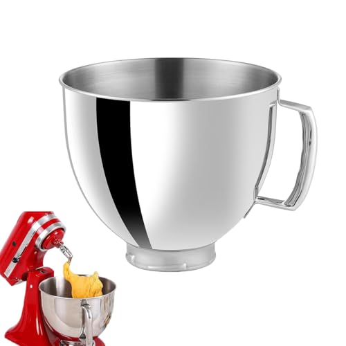Buithafu Edelstahl- Mixerschüssel Kompatibel mit Tilt- Head Standmixer Schüssel 4. 5-5 QT mit Griff Spülmaschinenfest Buithafu Edelstahl- Mixerschüssel Kompatibel mit Tilt- Head Standmixer Schüssel 4. 5-5 QT mit Griff Spülmaschinenfest von Buithafu