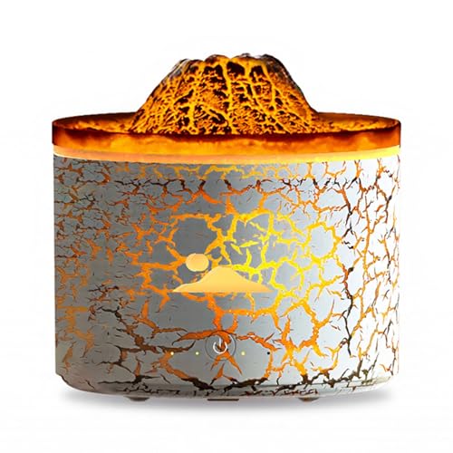 Buithafu Volcano Diffuser for Essential Oils 180ml Aromatherapy Humidifier with 7 Color Lights for Bedroom Living Room Office von Buithafu