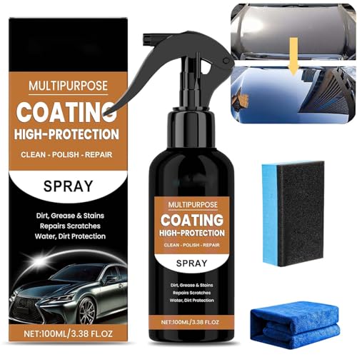 Turbo Shine Nexa, 3 In 1 Autolack-Schnellspray mit hohem Schutz, Quick Car Coating Spray, Autokratzer Entferner, Nano Repair & Protective Coating von Bukbas