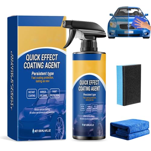 Quick Effect Coating Agent, 3 in 1 Hochschutz-Auto-Beschichtungsspray, Spray Coating Agent, Autos Kratzer Entferner, Auto Nano Beschichtungs spray, Beschichtungsspray Autolack von Bukbas